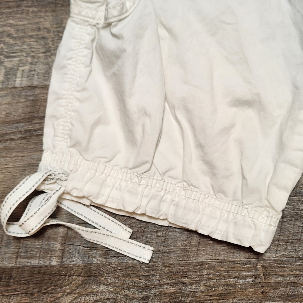 Calvin Klein Jeans Womens White Cotton Cargo Capri Cropped Pants Size 6 - Picture 2 of 9